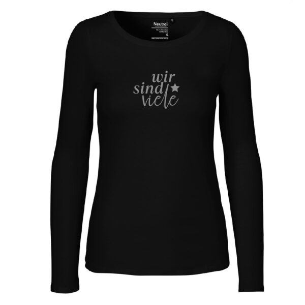 Sonderedition<br>"wir sind viele"<br>Langarmshirt (Damen/Herren) – Bild 5