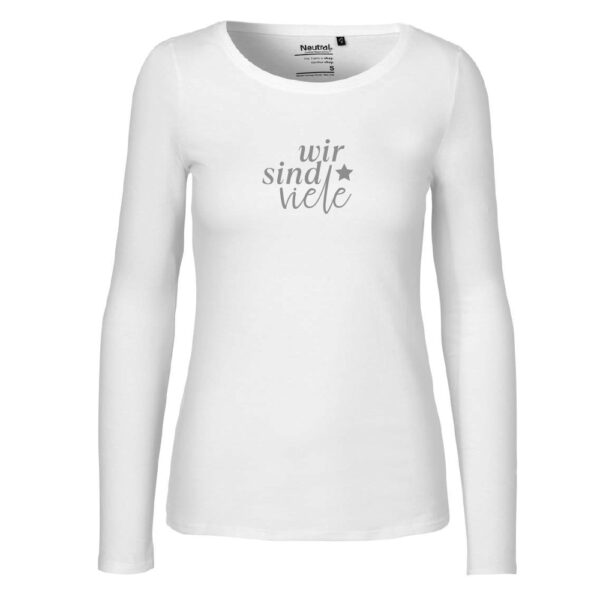 Sonderedition<br>"wir sind viele"<br>Langarmshirt (Damen/Herren) – Bild 4